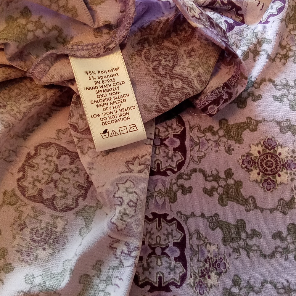 Susan Graver Tunic with Pearl Like Embellishment,  Size M - Picture 5 of 6